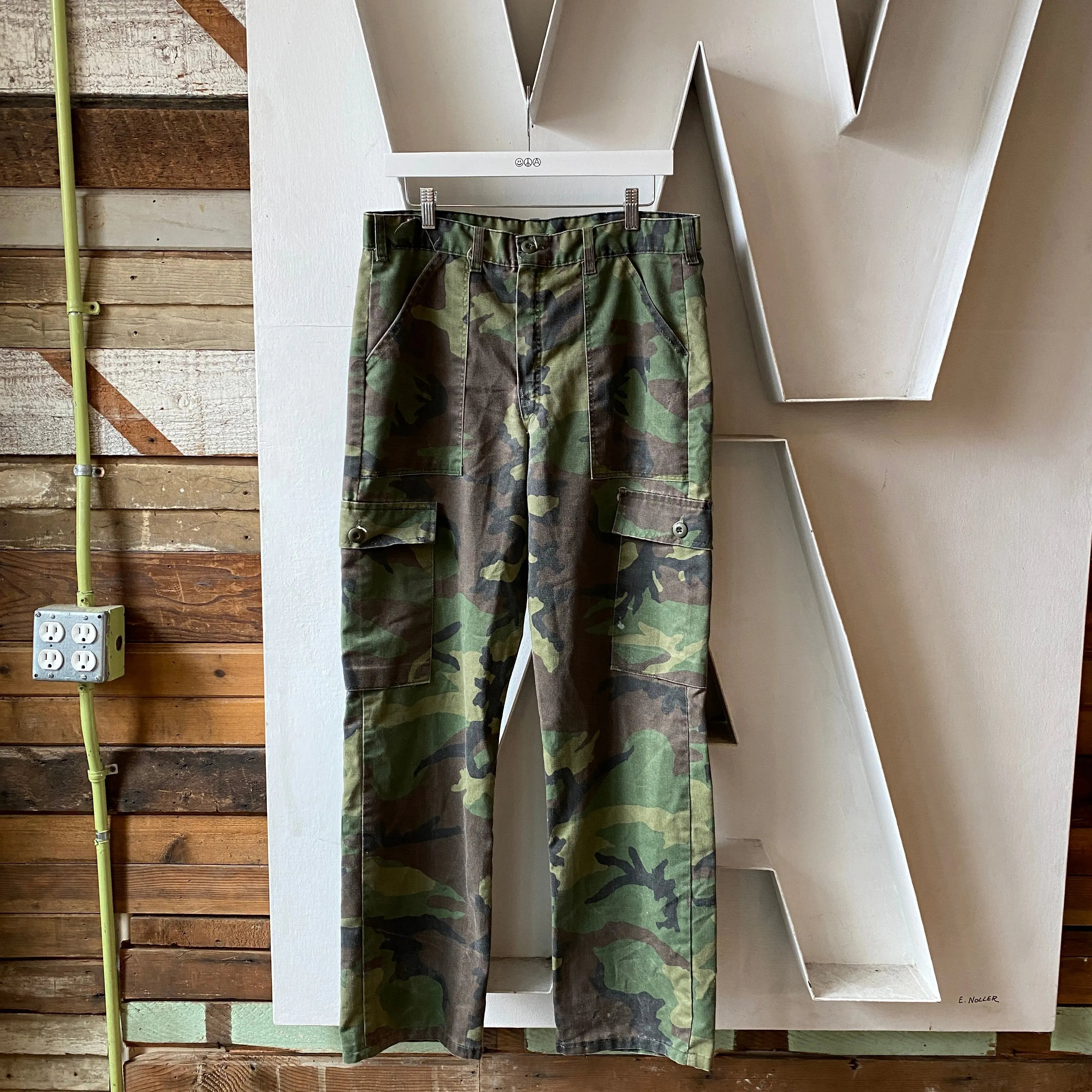 80's Camo Cargos - 34” x 31.5”