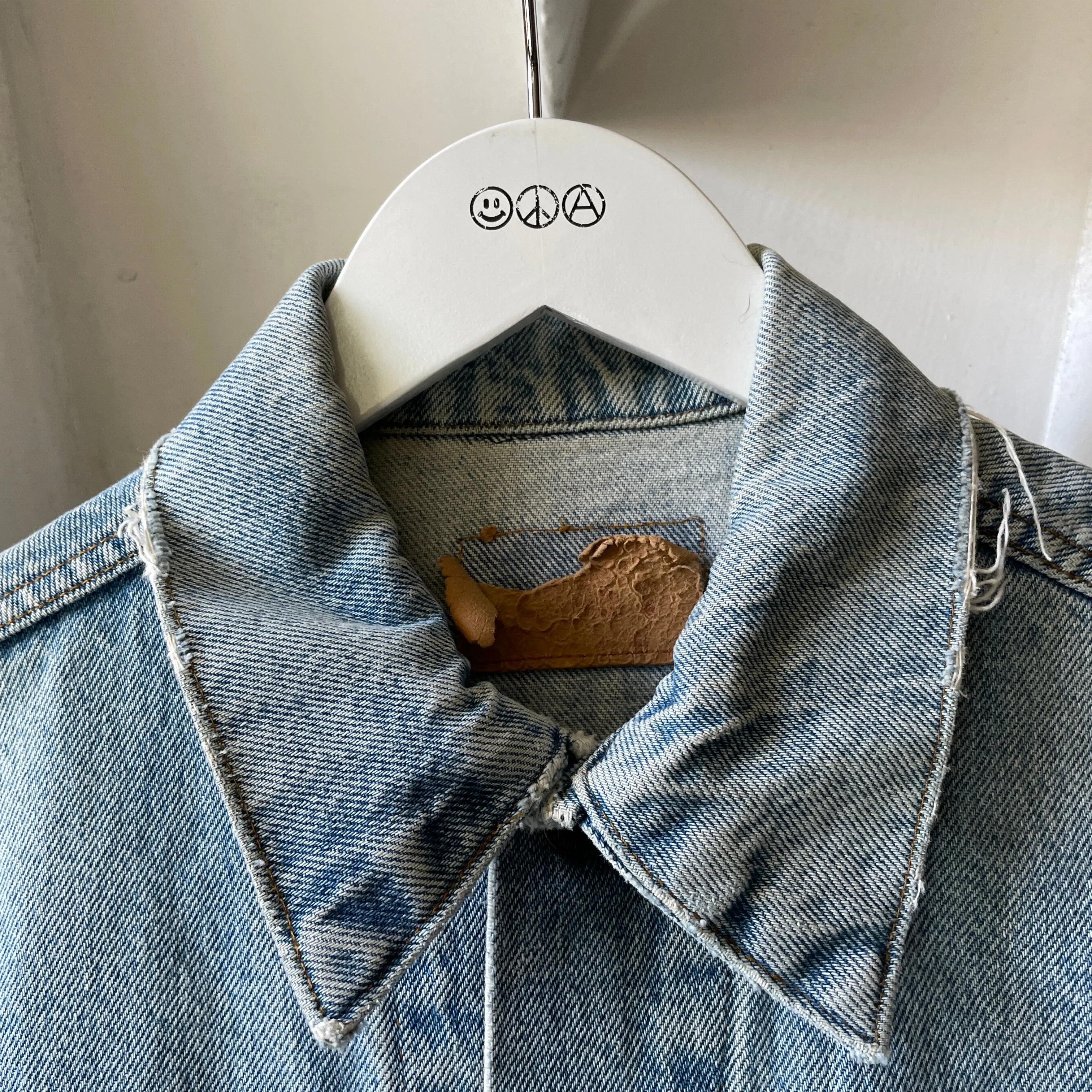 80’s Thrashed Levi’s Trucker - Medium