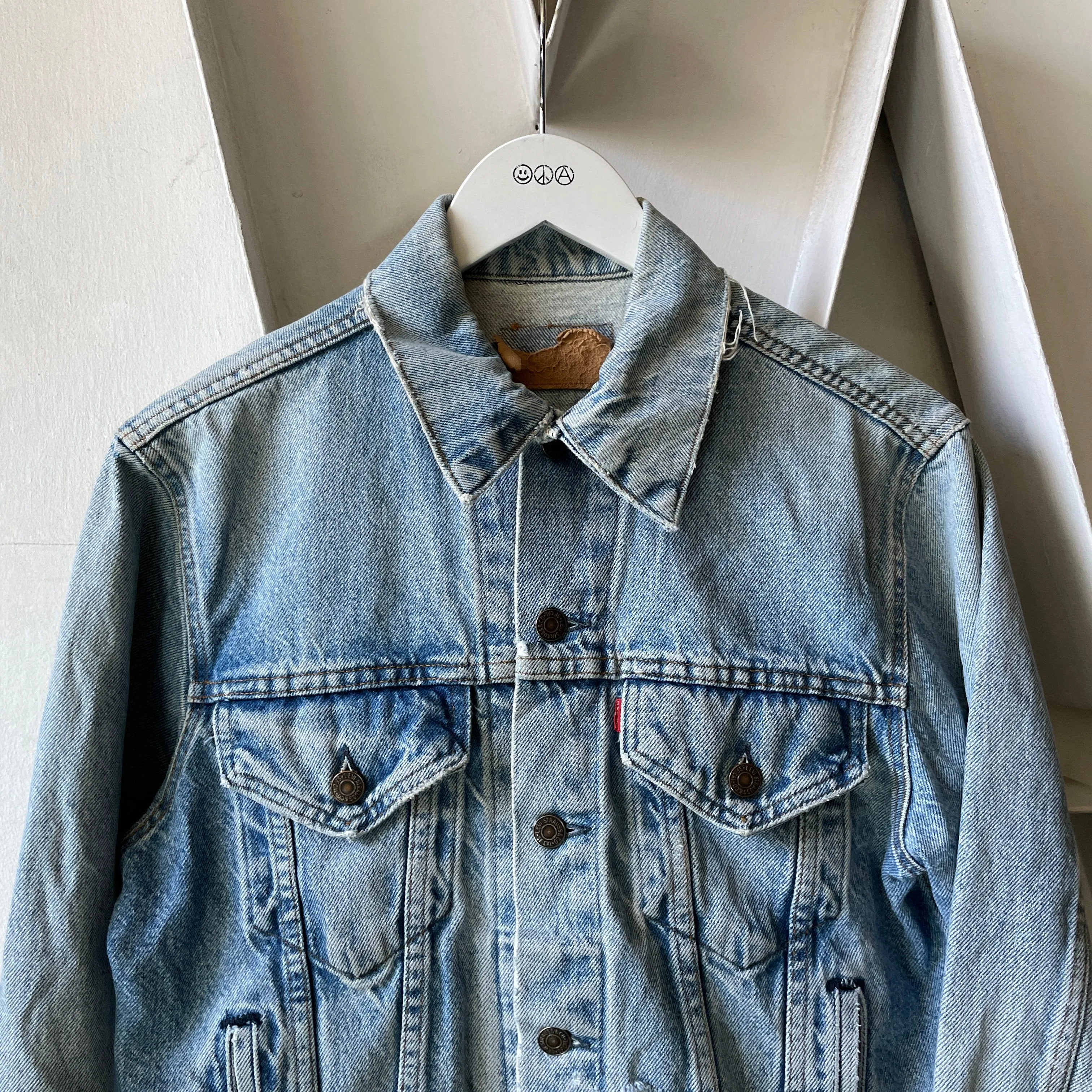 80’s Thrashed Levi’s Trucker - Medium