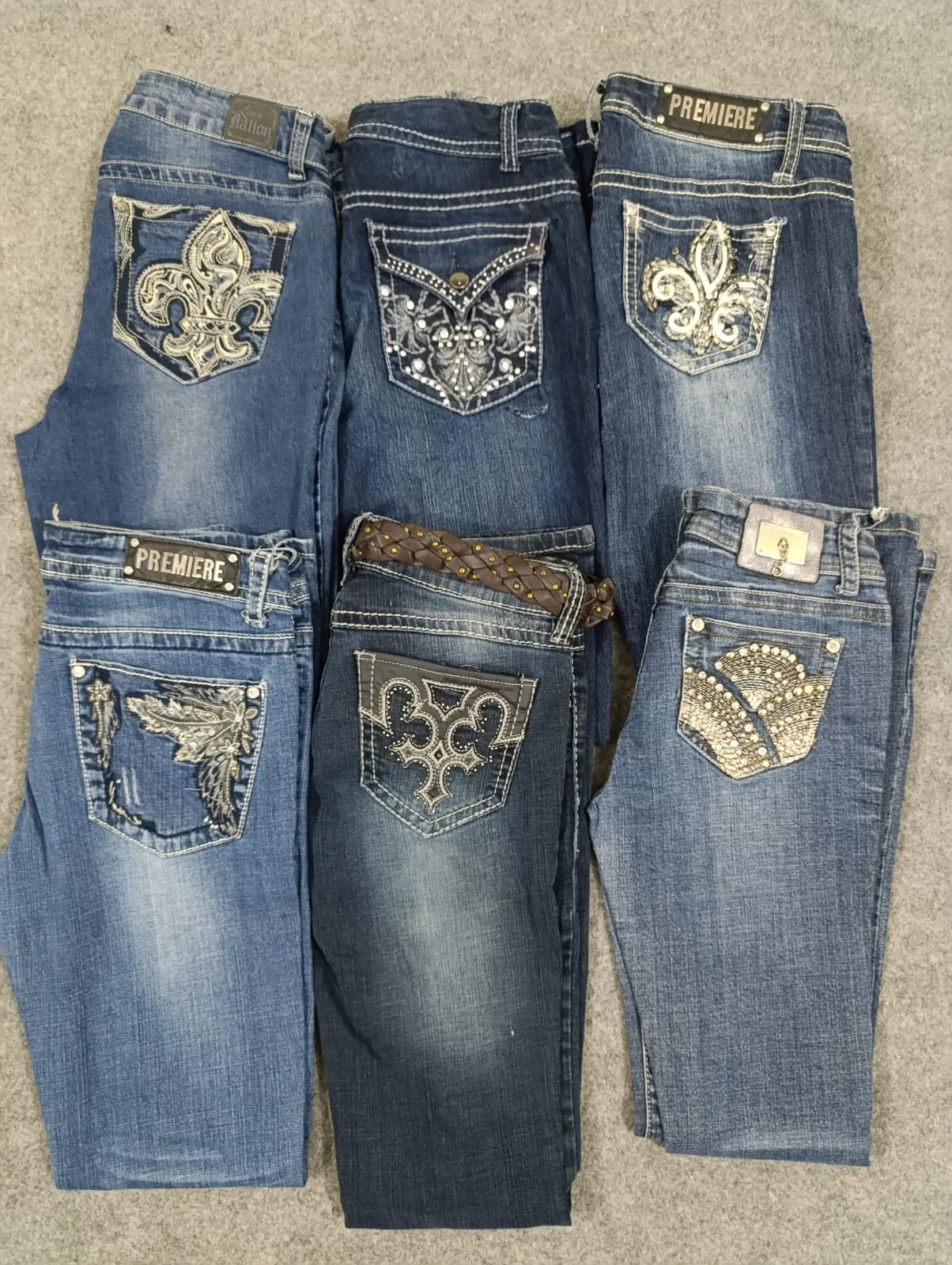 #86 Ladies y2k flared jeans -21