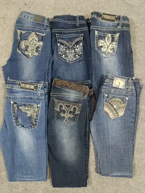#86 Ladies y2k flared jeans -21