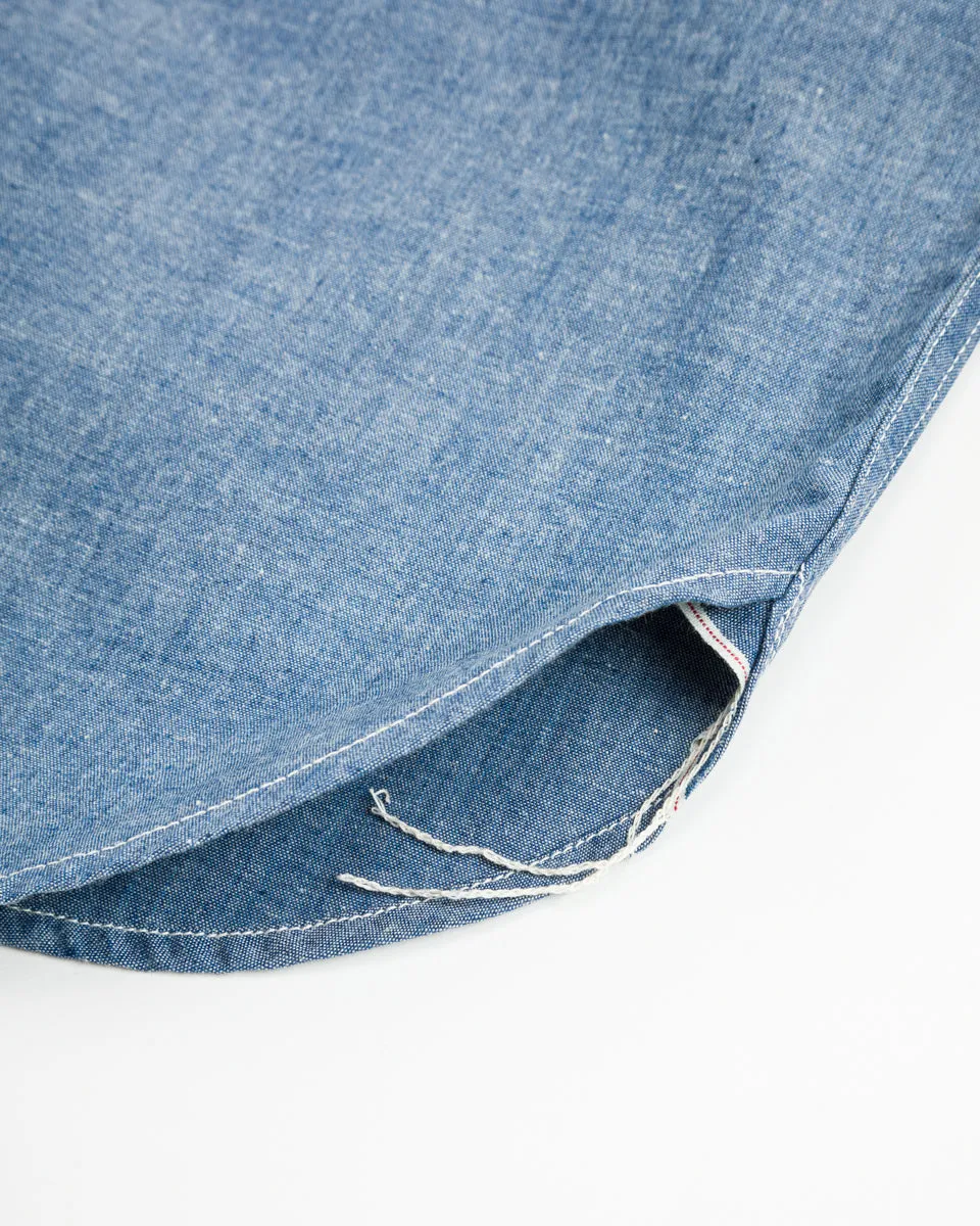 8HU Chambray Serviceman Shirt - Light Blue
