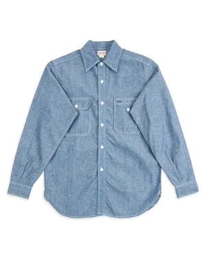 8HU Chambray Serviceman Shirt - Light Blue
