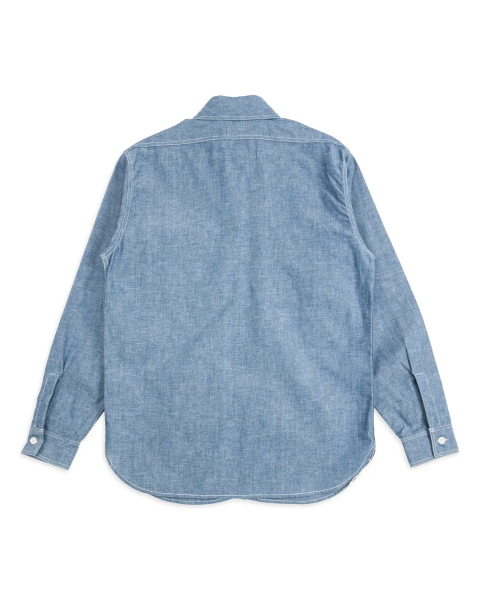 8HU Chambray Serviceman Shirt - Light Blue