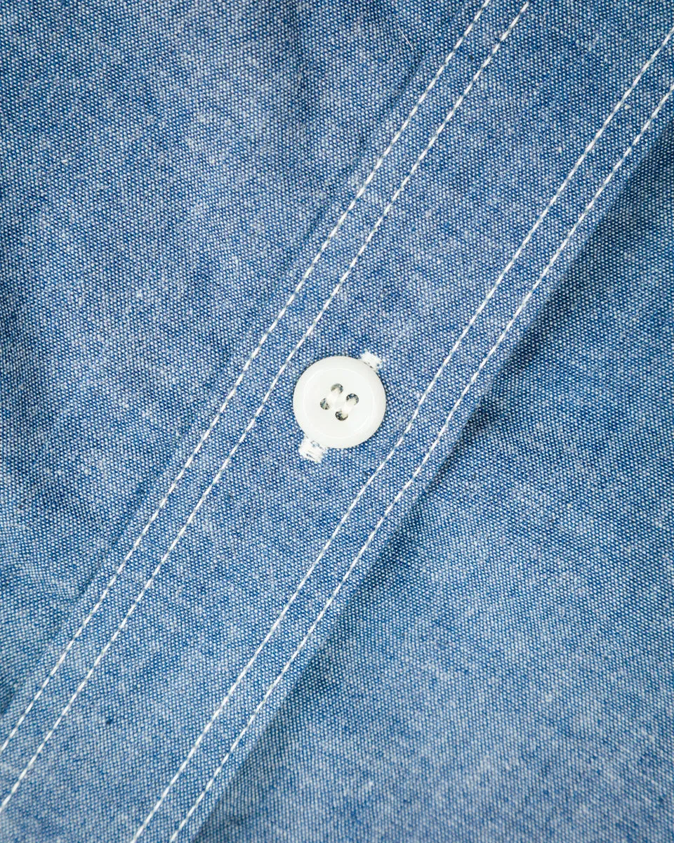 8HU Chambray Serviceman Shirt - Light Blue