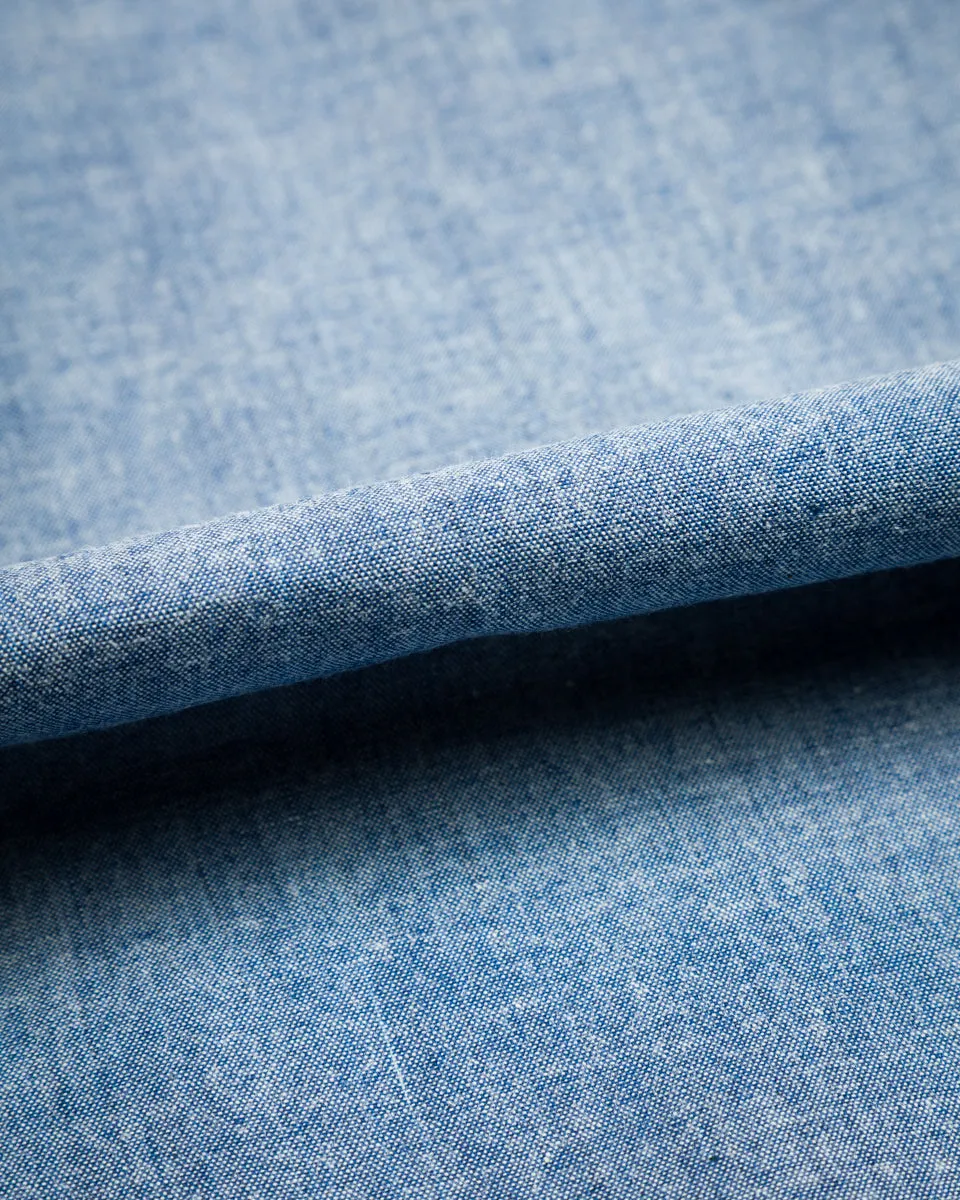 8HU Chambray Serviceman Shirt - Light Blue