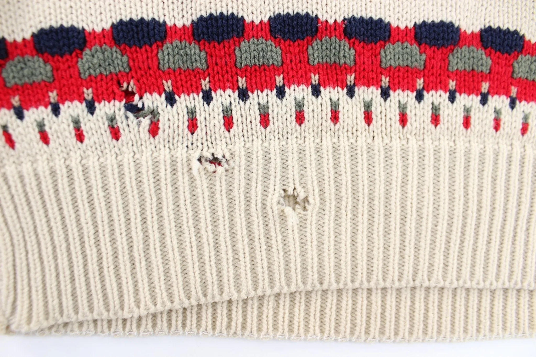 90's Knitted Patterned Sweater