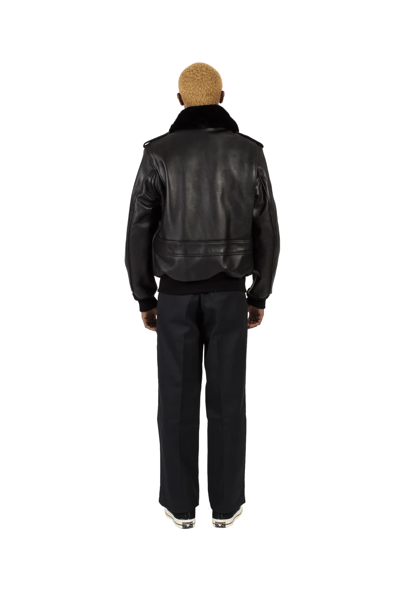 A-2 Naked Cowhide Leather Flight Jacket