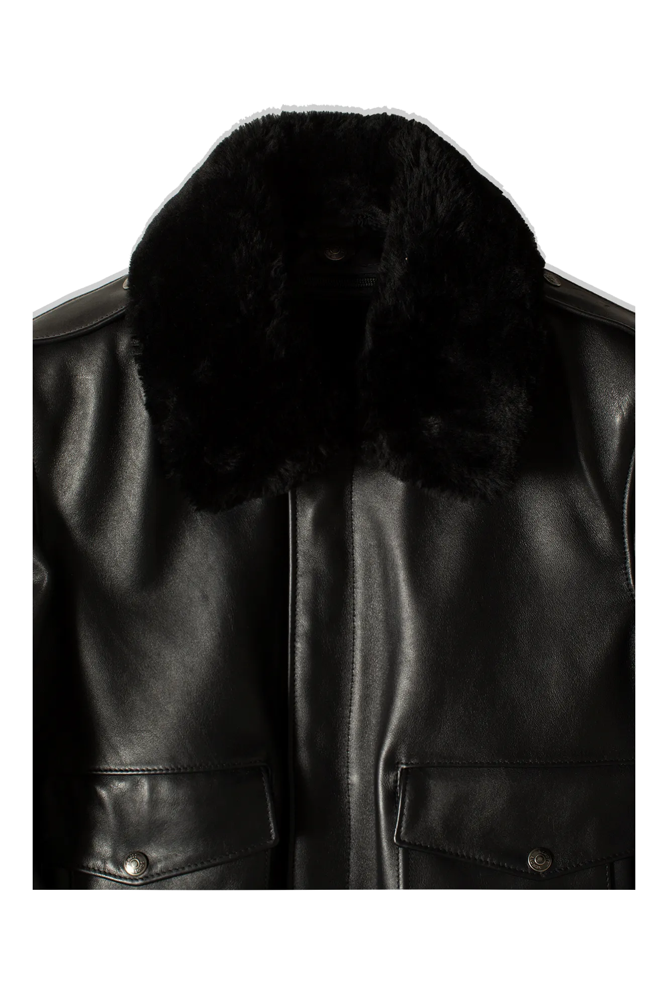 A-2 Naked Cowhide Leather Flight Jacket