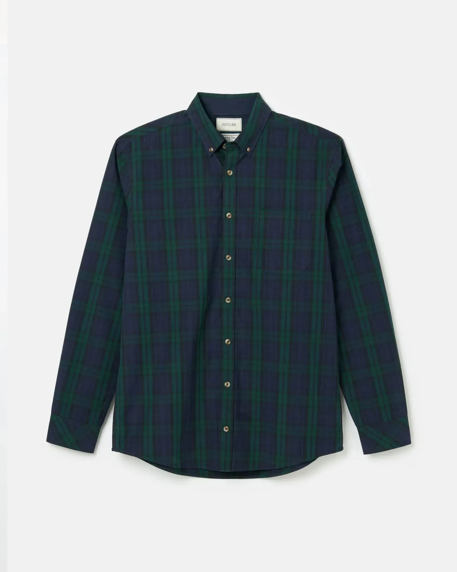 Abbott Navy Cotton Poplin Shirt