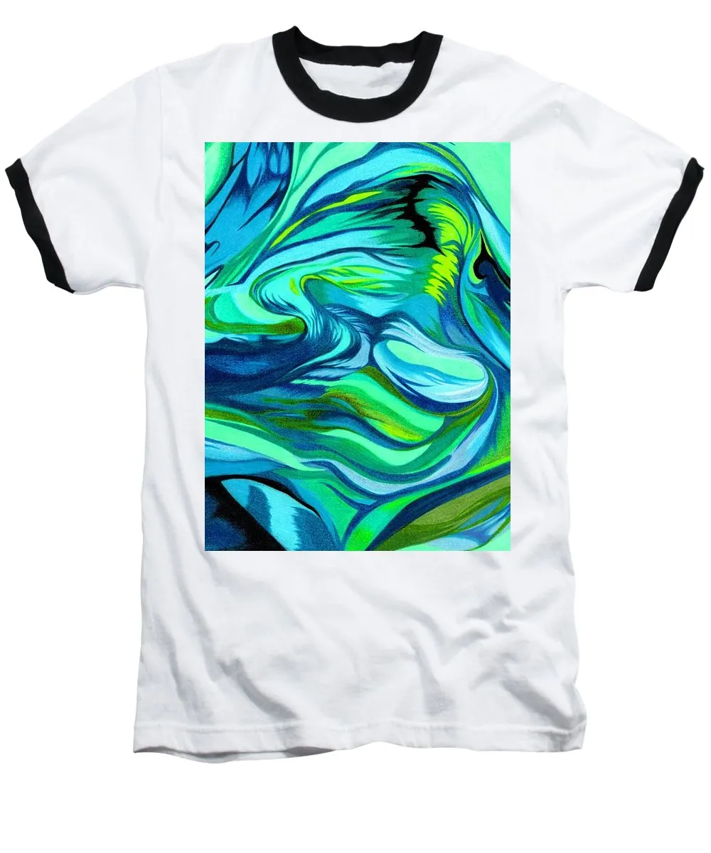 Abstract Green Personality - Baseball T-Shirt