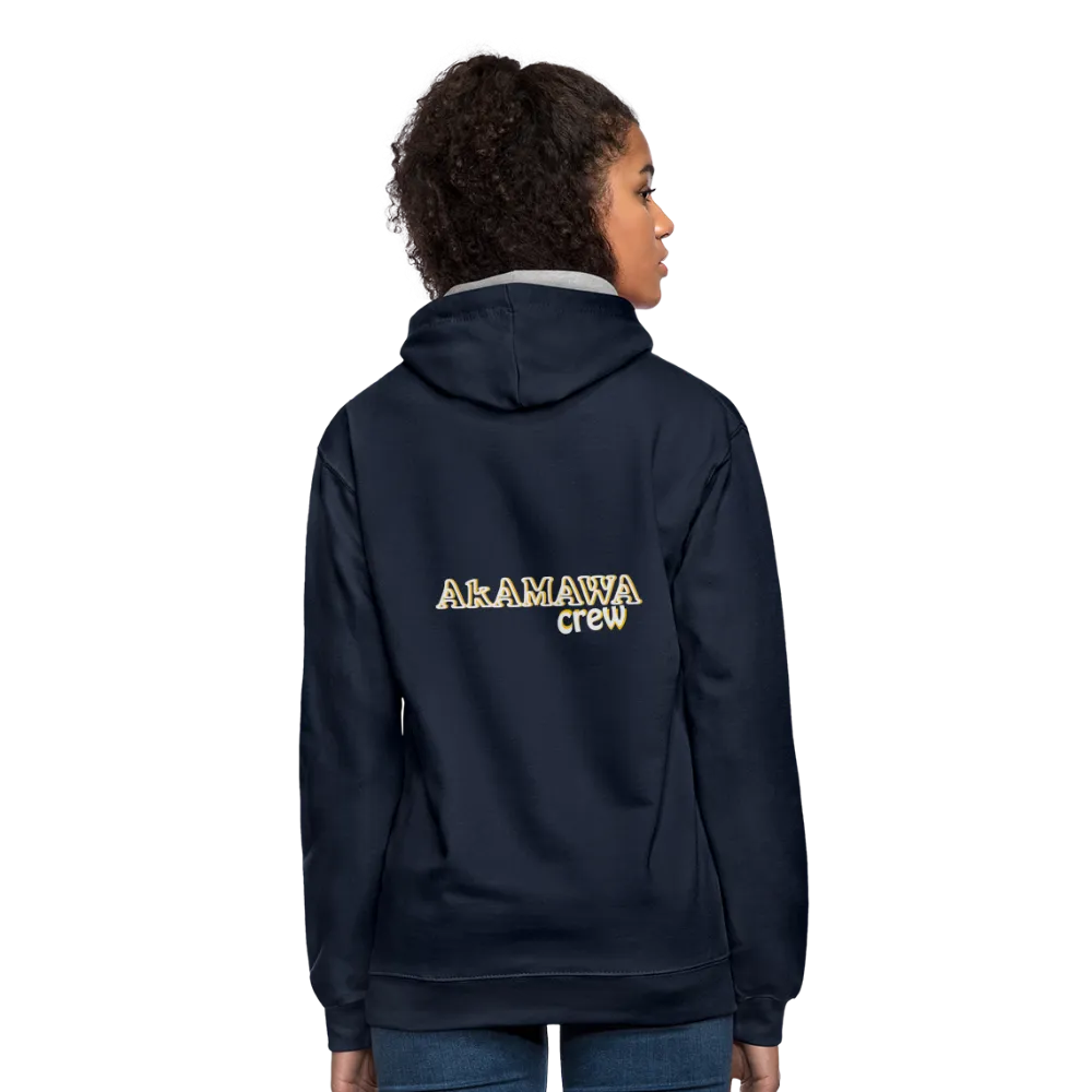 AC10U001  'ROCK ON' Music-hoodie, contrast-colour, Unisex, AkAMAWAcrew