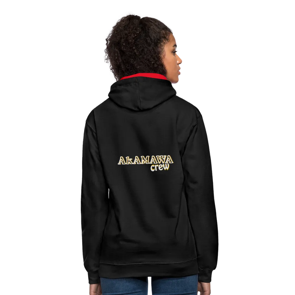 AC10U001  'ROCK ON' Music-hoodie, contrast-colour, Unisex, AkAMAWAcrew