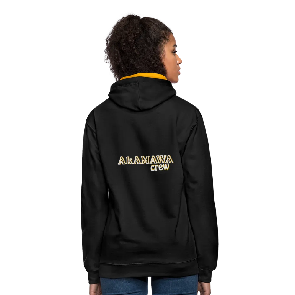 AC10U001  'ROCK ON' Music-hoodie, contrast-colour, Unisex, AkAMAWAcrew