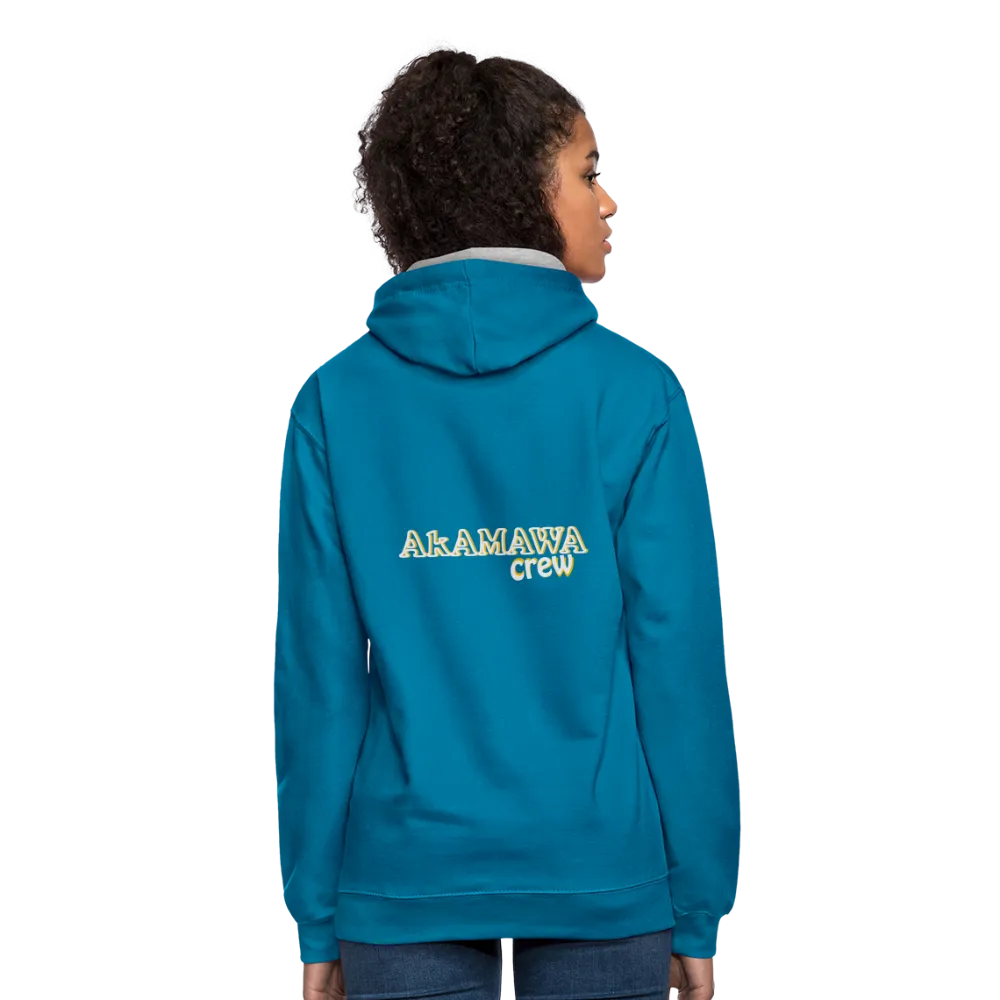 AC10U001  'ROCK ON' Music-hoodie, contrast-colour, Unisex, AkAMAWAcrew