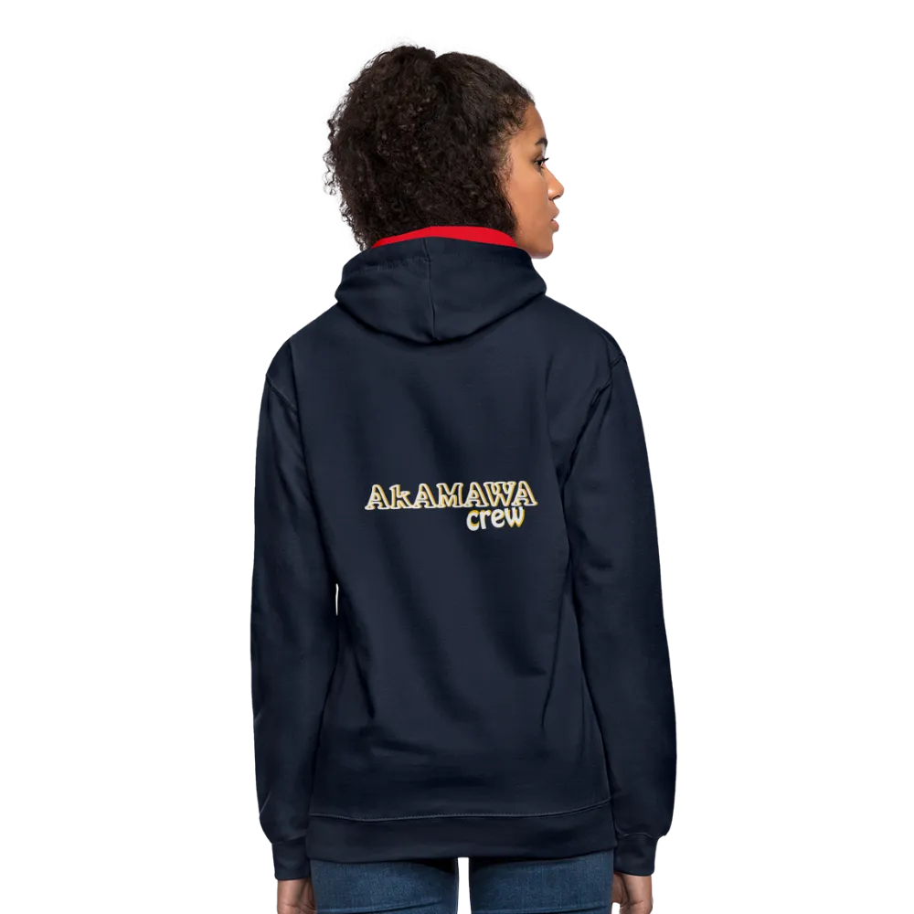 AC10U001  'ROCK ON' Music-hoodie, contrast-colour, Unisex, AkAMAWAcrew