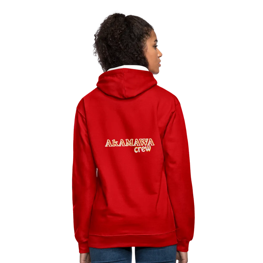 AC10U001  'ROCK ON' Music-hoodie, contrast-colour, Unisex, AkAMAWAcrew