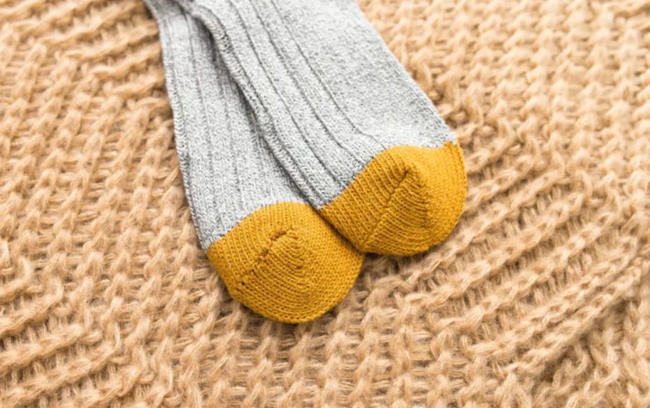 ACALEN WOOL BLEND SOCKS WITH RETRO WIDE STRIPE FOUR PACK