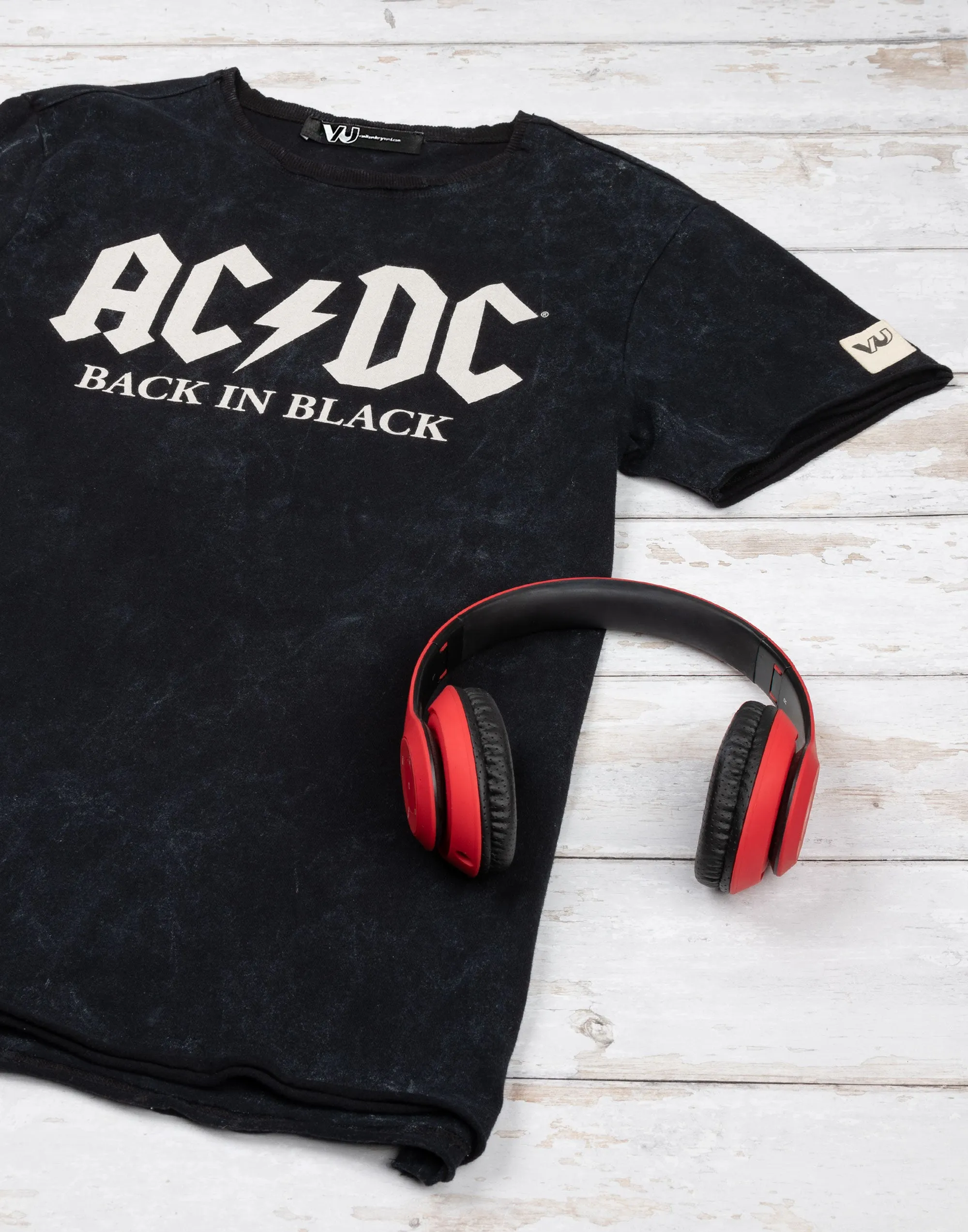 AC/DC Back In Black Unisex Adult T-Shirt - Black