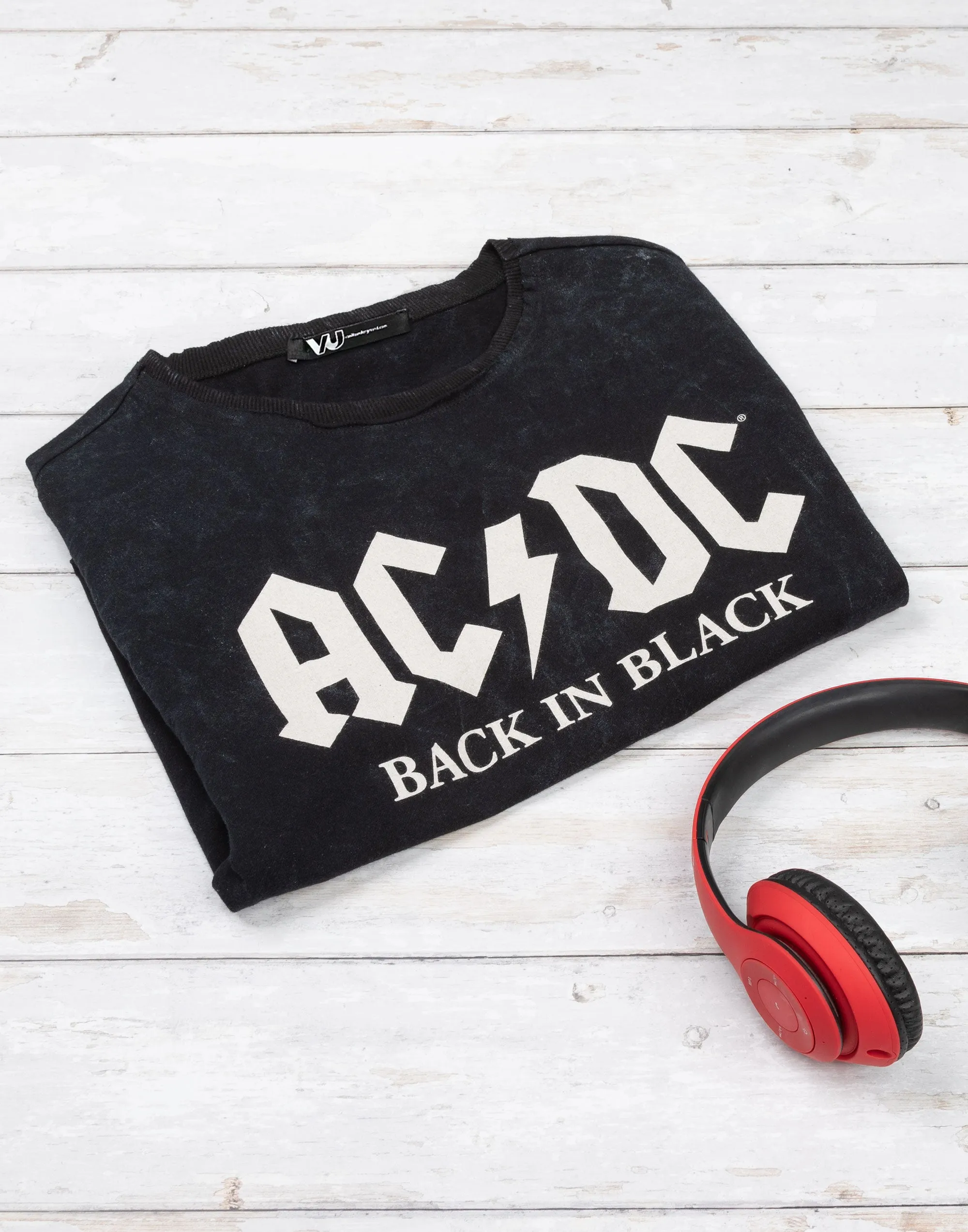 AC/DC Back In Black Unisex Adult T-Shirt - Black