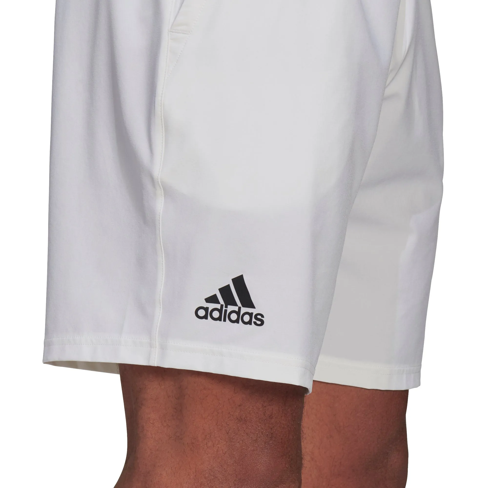 Adidas Club Stretch Woven White 9inch Mens Tennis Shorts