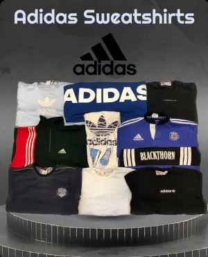 Adidas Sweatshirts mostly embroidered logos including vintage pcs