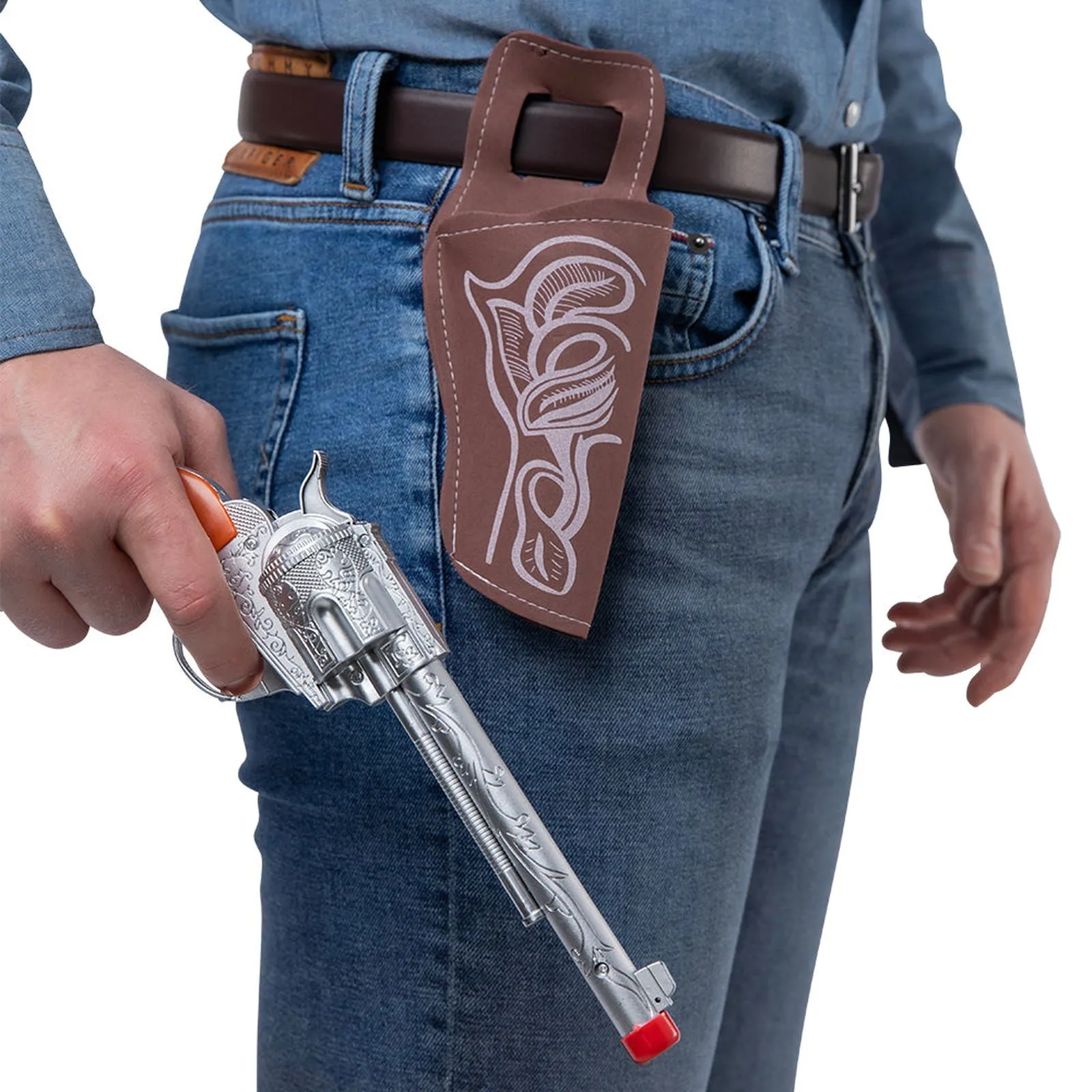Adults Fancy Dress Cowboy Gun And Holster