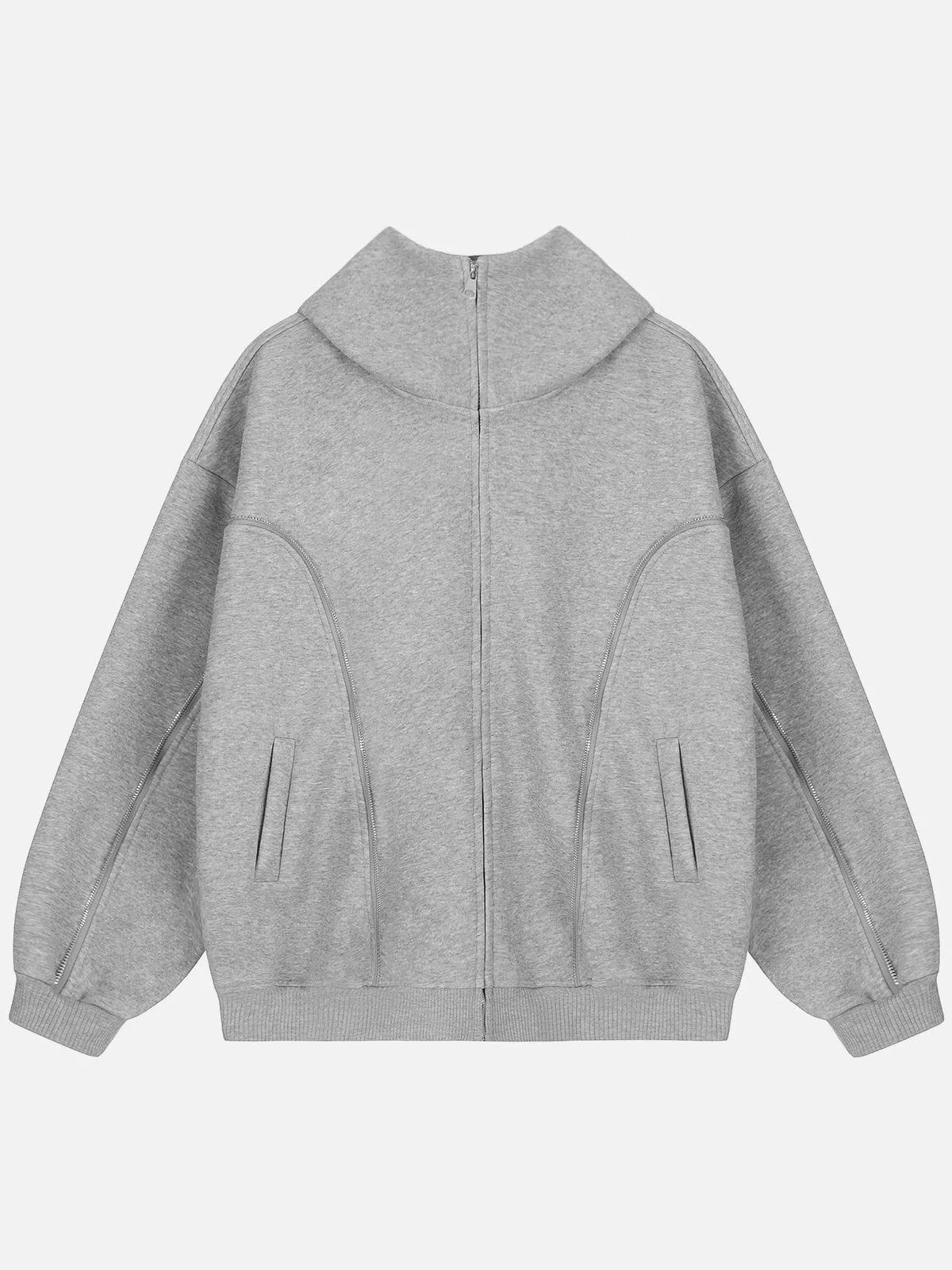 Aelfric Eden Zip Up Decoration Hoodie