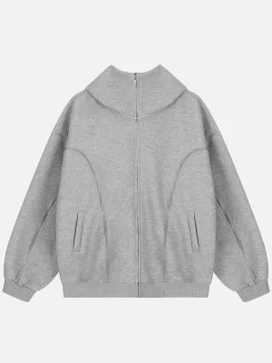 Aelfric Eden Zip Up Decoration Hoodie