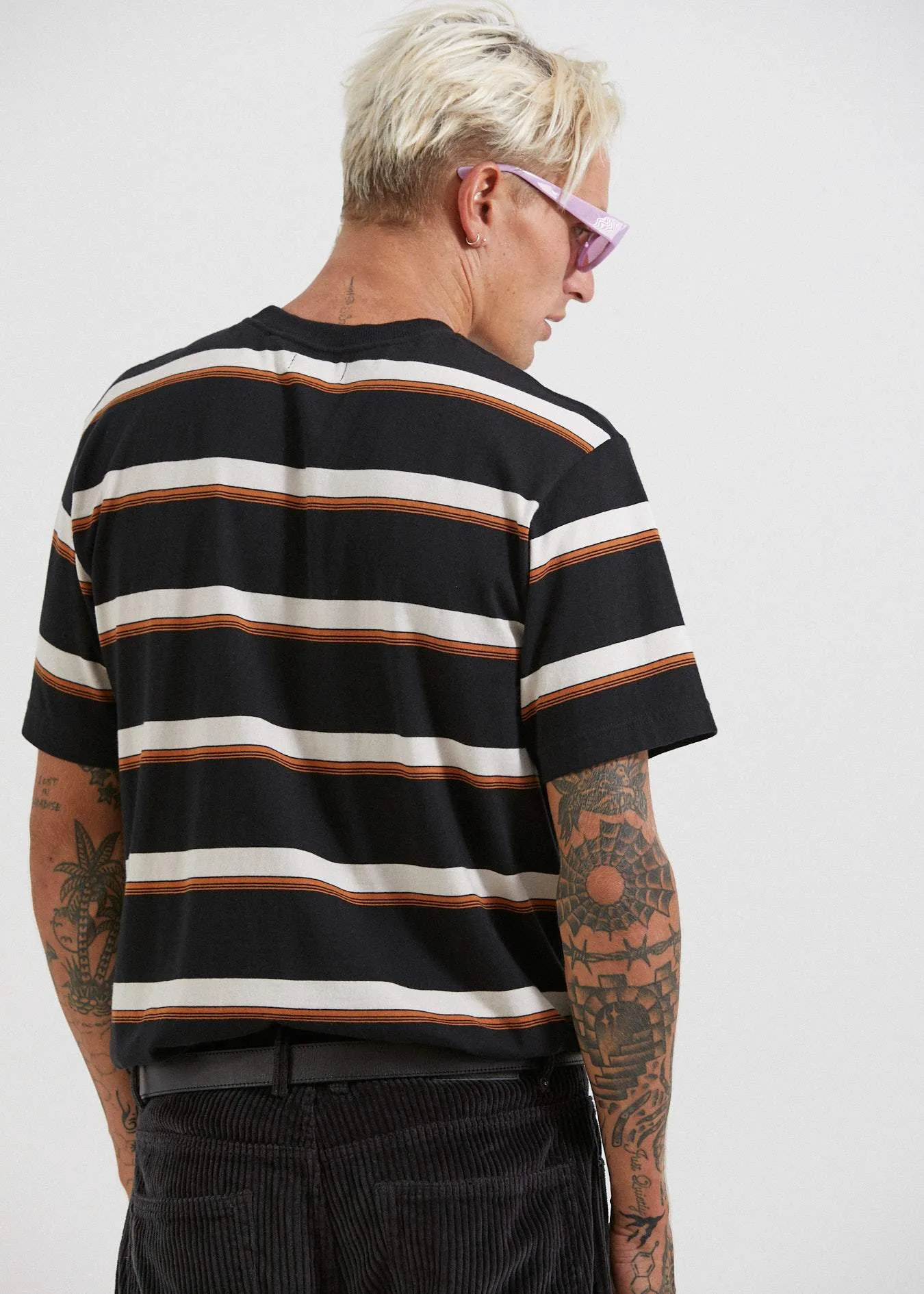 Afends Mens Death Ramps - Retro Fit Tee - Black