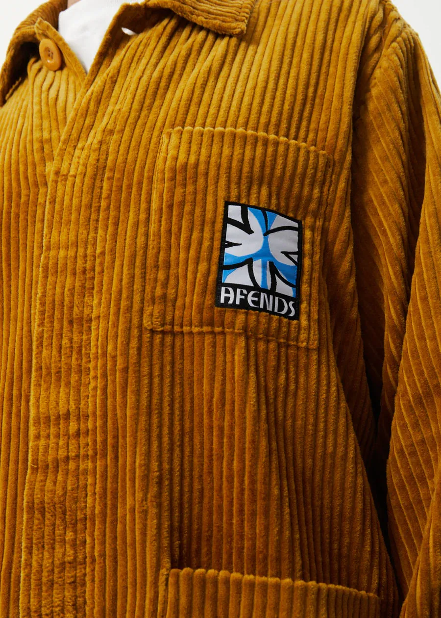 Afends Waterfall Corduroy Jacket - Mustard