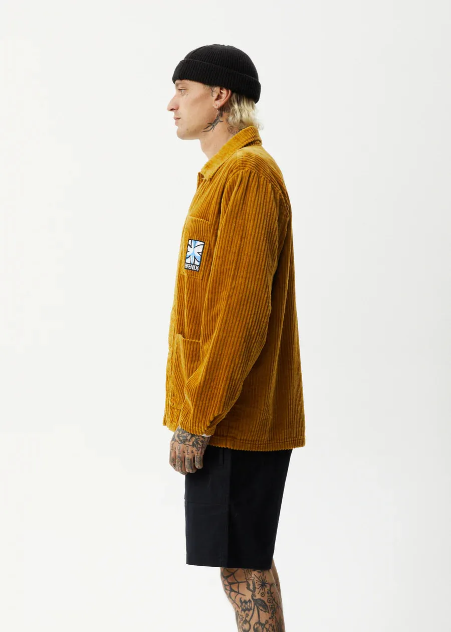 Afends Waterfall Corduroy Jacket - Mustard