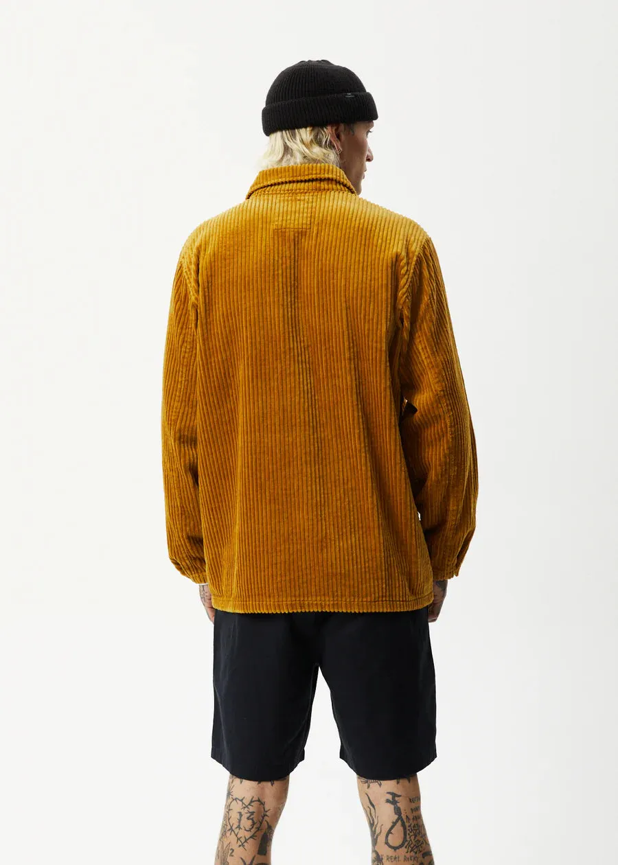 Afends Waterfall Corduroy Jacket - Mustard