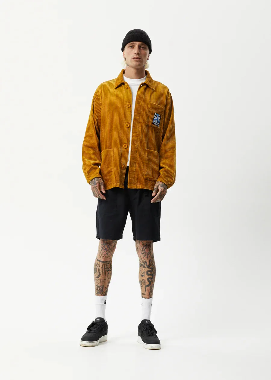 Afends Waterfall Corduroy Jacket - Mustard