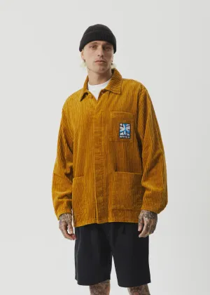 Afends Waterfall Corduroy Jacket - Mustard