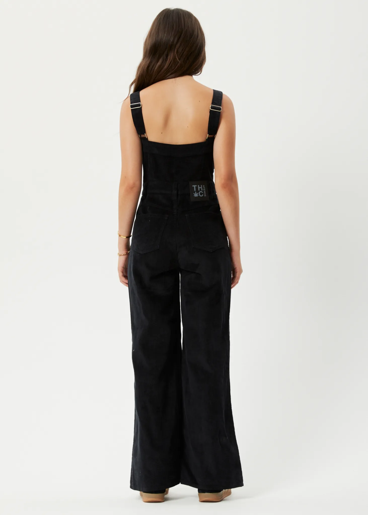 AFENDS Womens Arlo - Corduroy Jumpsuit - Black