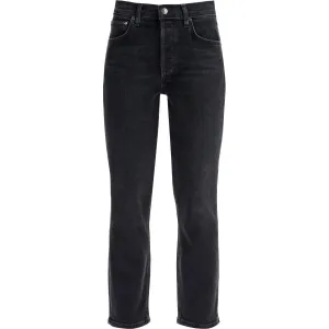 Agolde cropped riley stretch cotton denim jeans