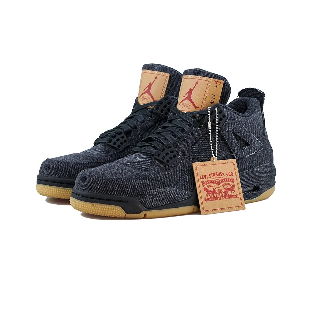 Air Jordan 4 Retro Levis NRG (Black/Black/Black)