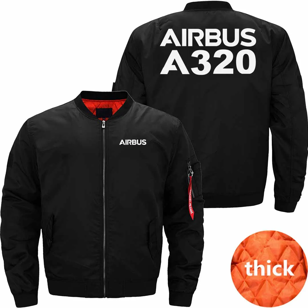 AIRBUS A320  BOMBER FLIGHT AVIATOR JACKET