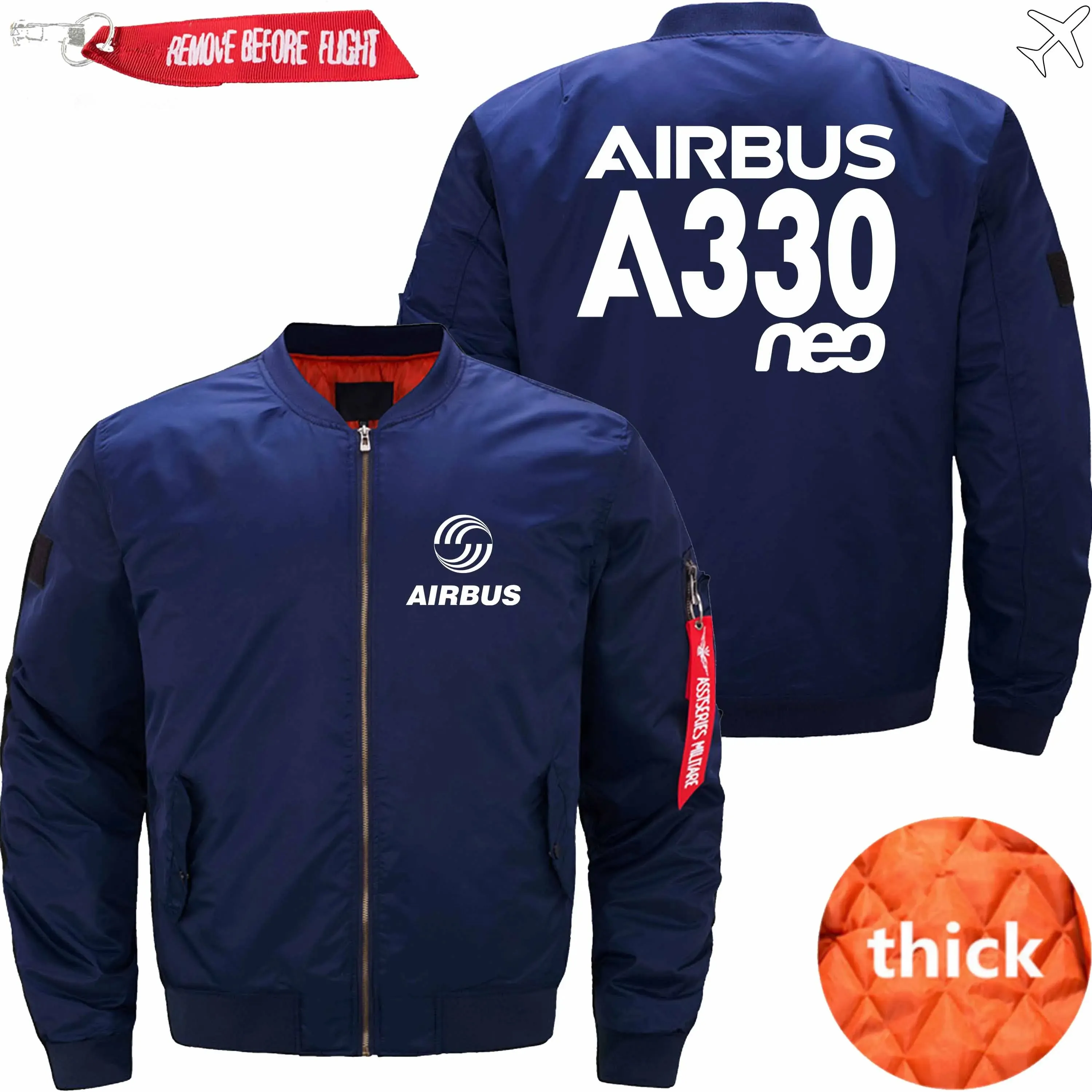 AIRBUS A330NEO BOMBER FLIGHT AVIATOR JACKET
