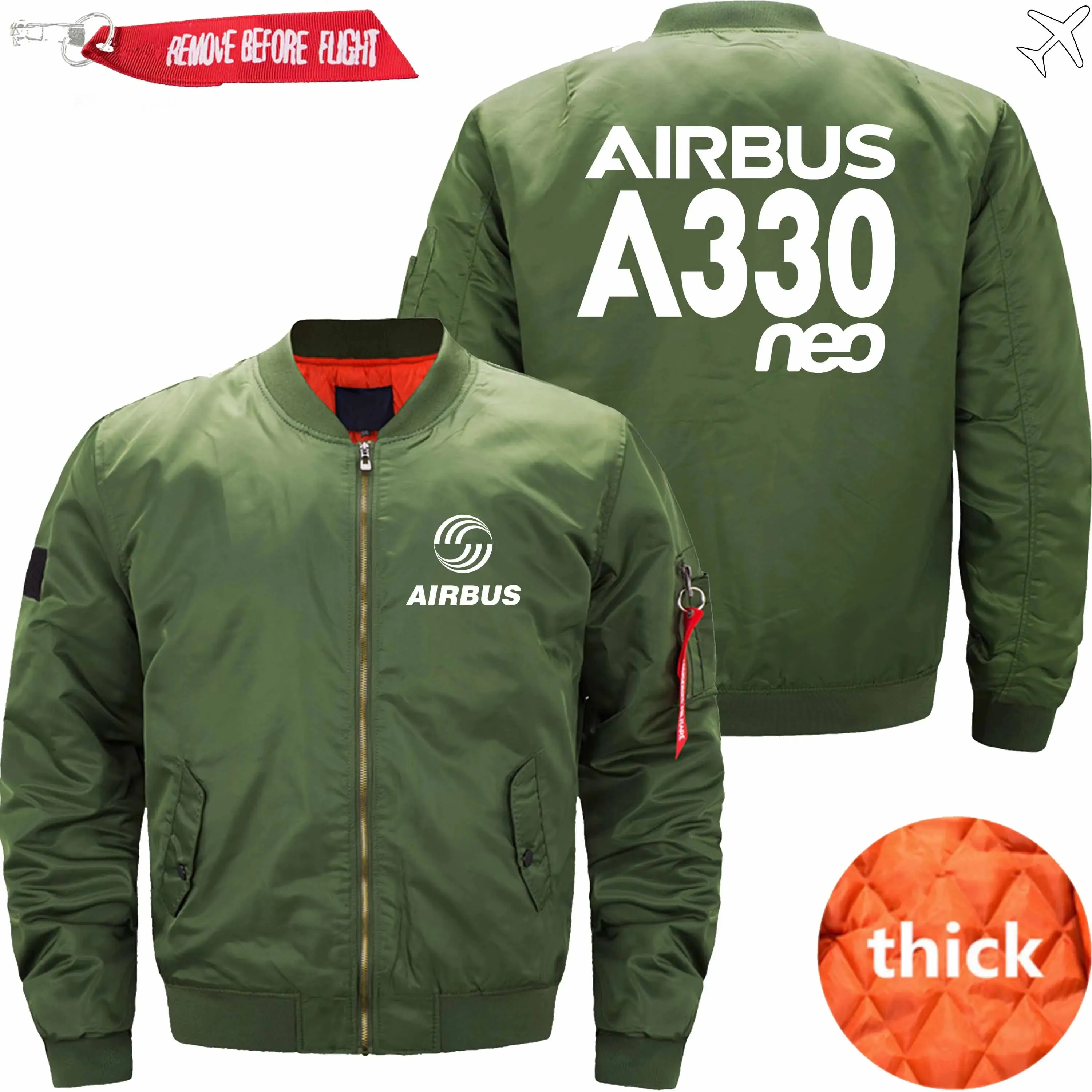 AIRBUS A330NEO BOMBER FLIGHT AVIATOR JACKET