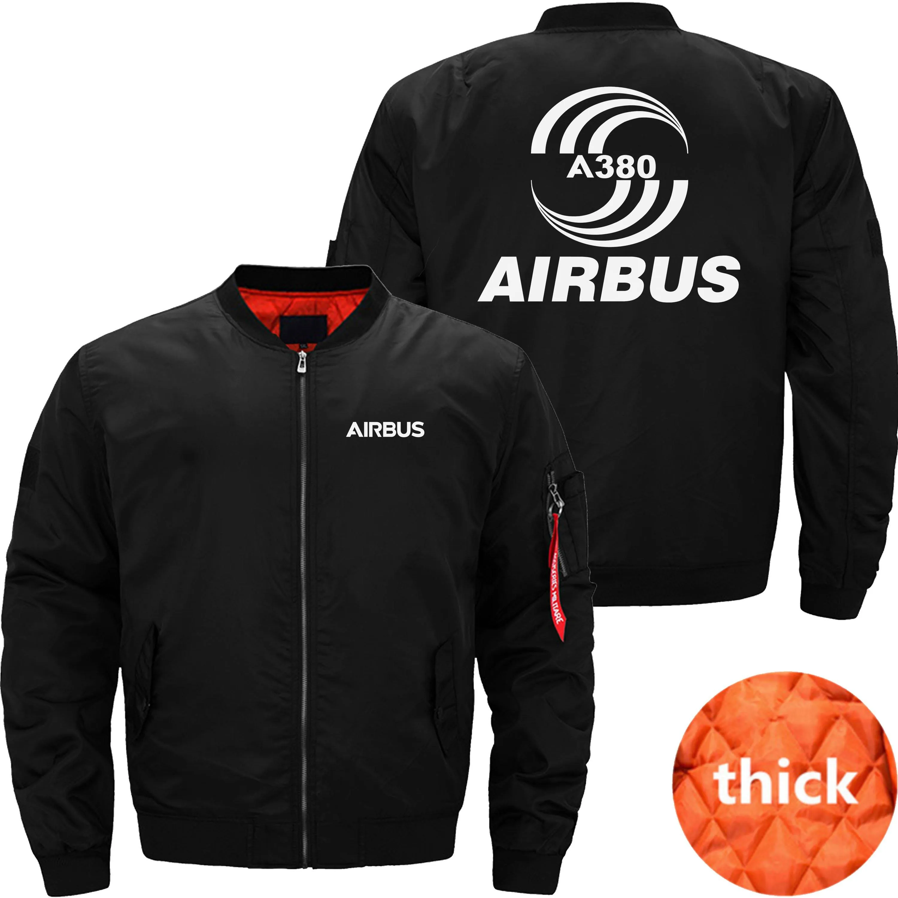 AIRBUS A380 BOMBER FLIGHT AVIATOR JACKET