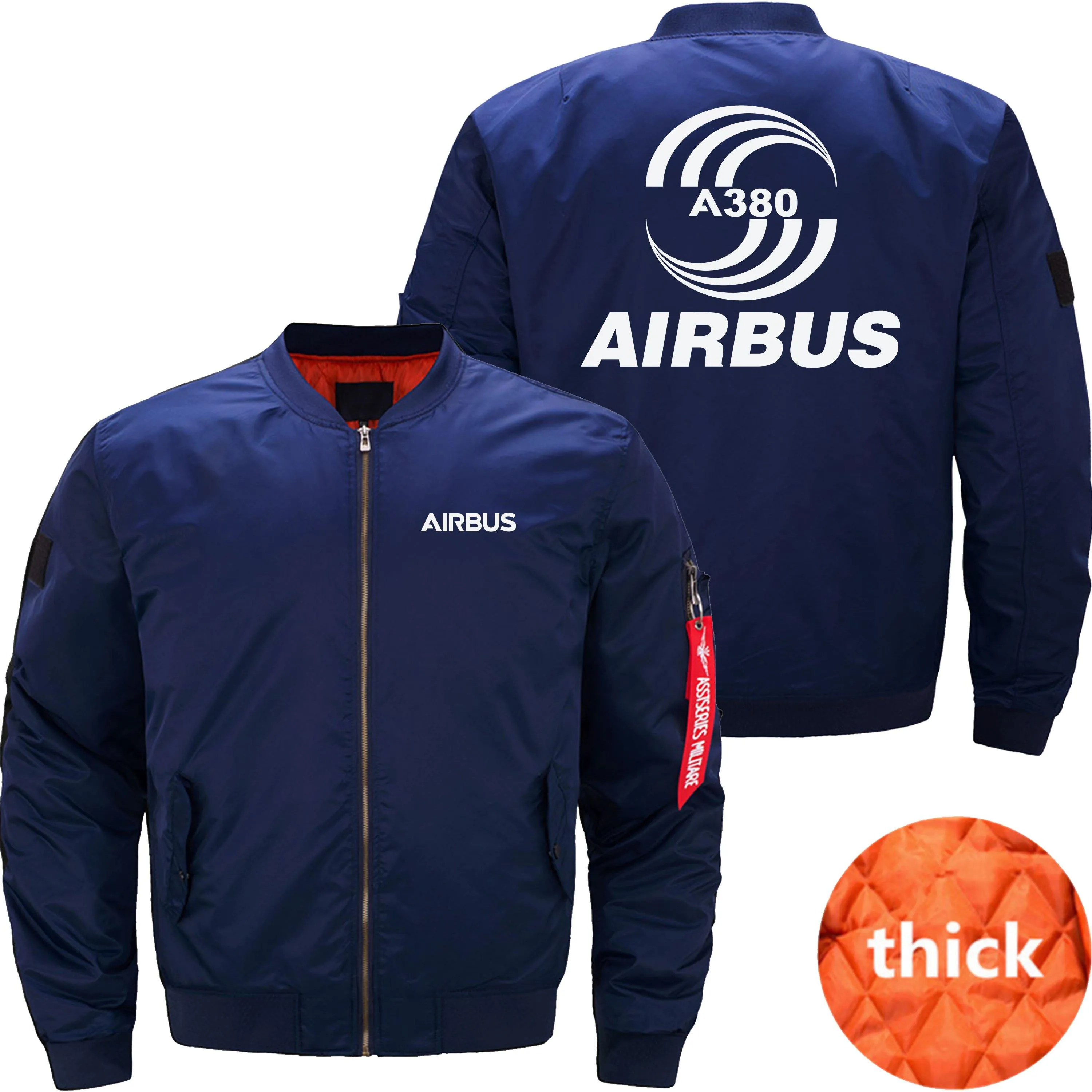 AIRBUS A380 BOMBER FLIGHT AVIATOR JACKET