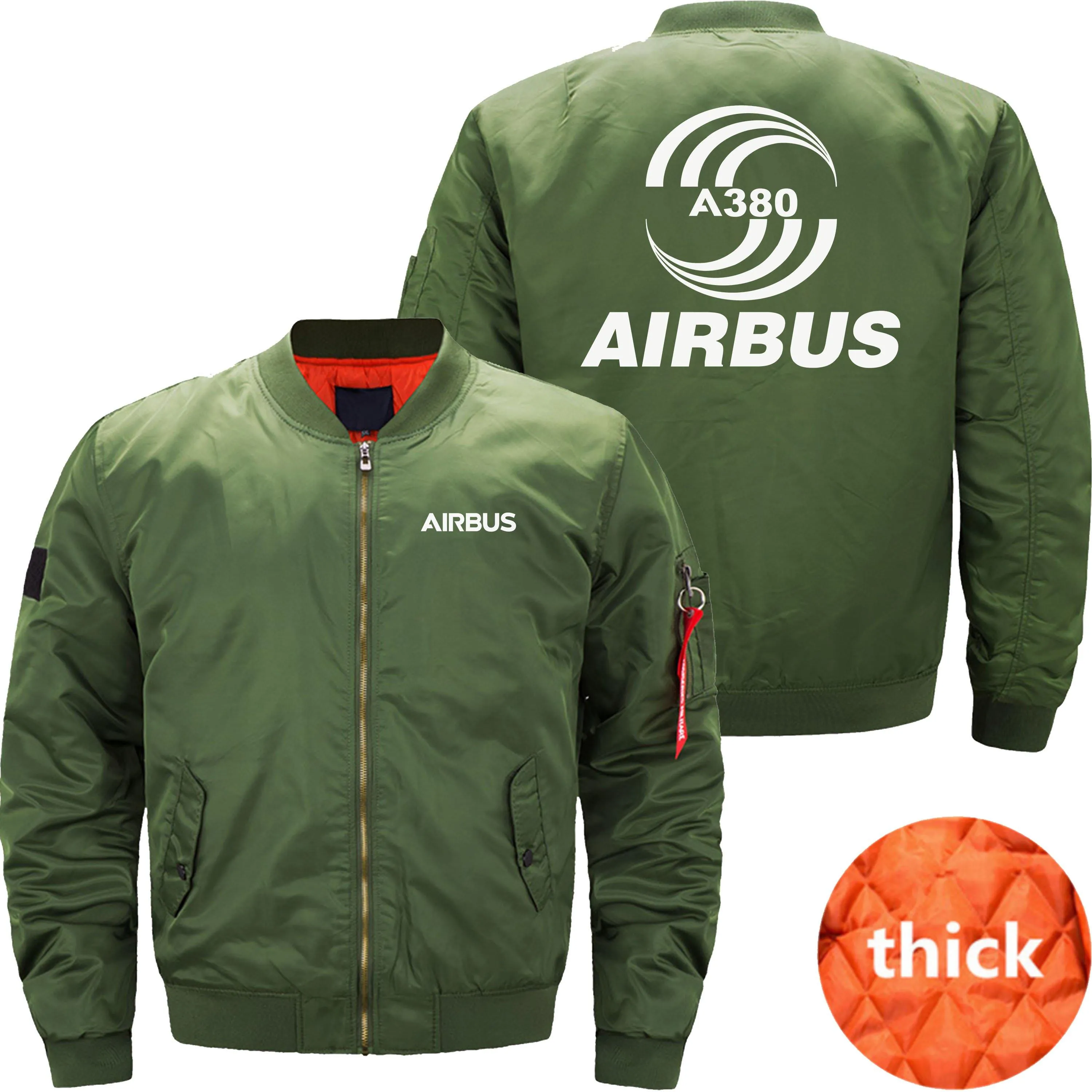 AIRBUS A380 BOMBER FLIGHT AVIATOR JACKET