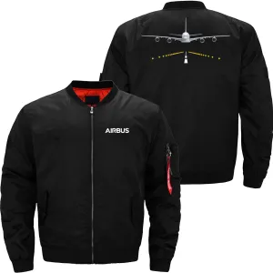 AIRBUS A380 RUNWAY BOMBER FLIGHT AVIATOR JACKET