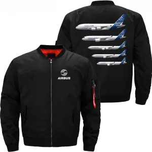 AIRBUS FAMILY BOMBER FLIGHT AVIATOR JACKET