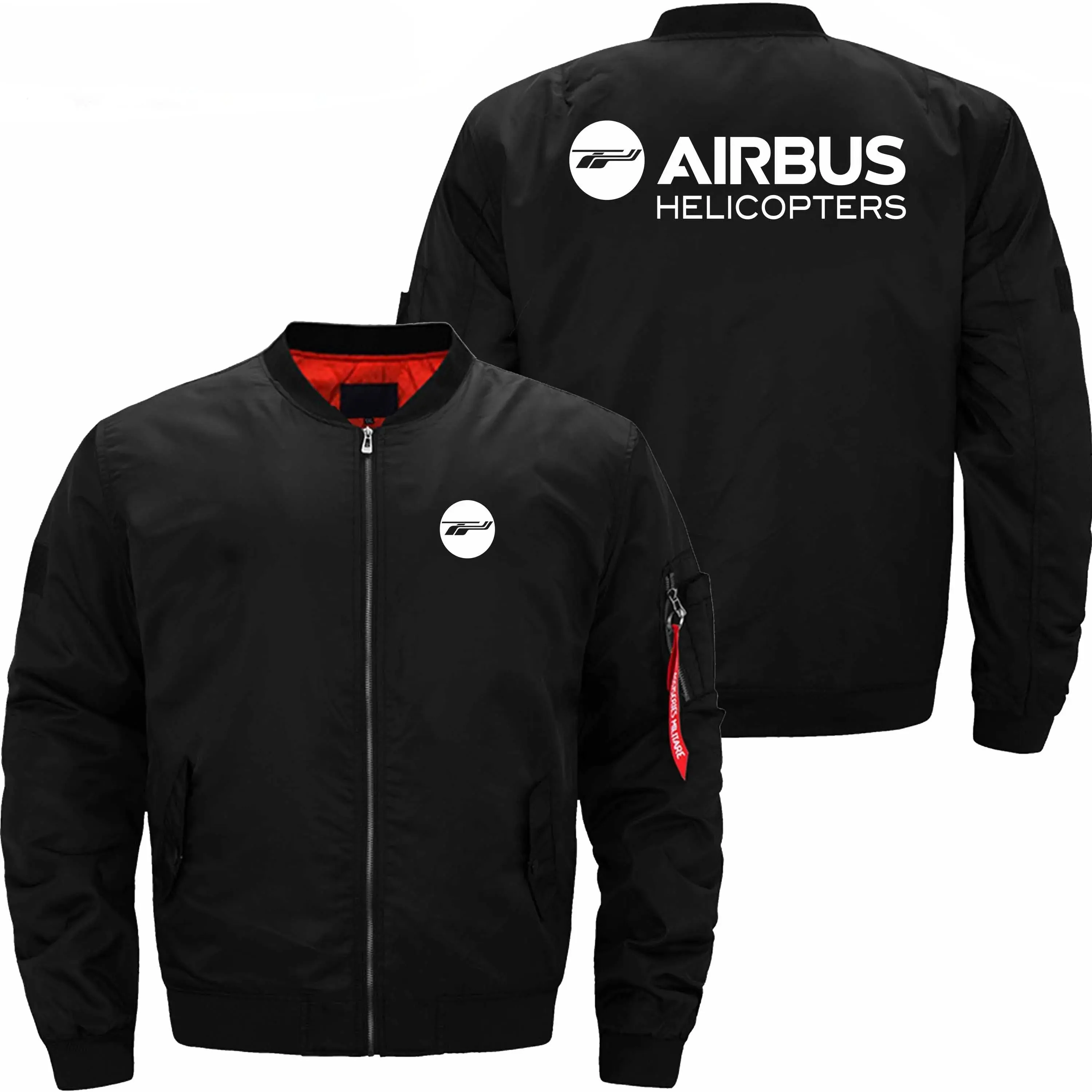 AIRBUS HELICOPTER LOGO BOMBER FLIGHT AVIATOR JACKET