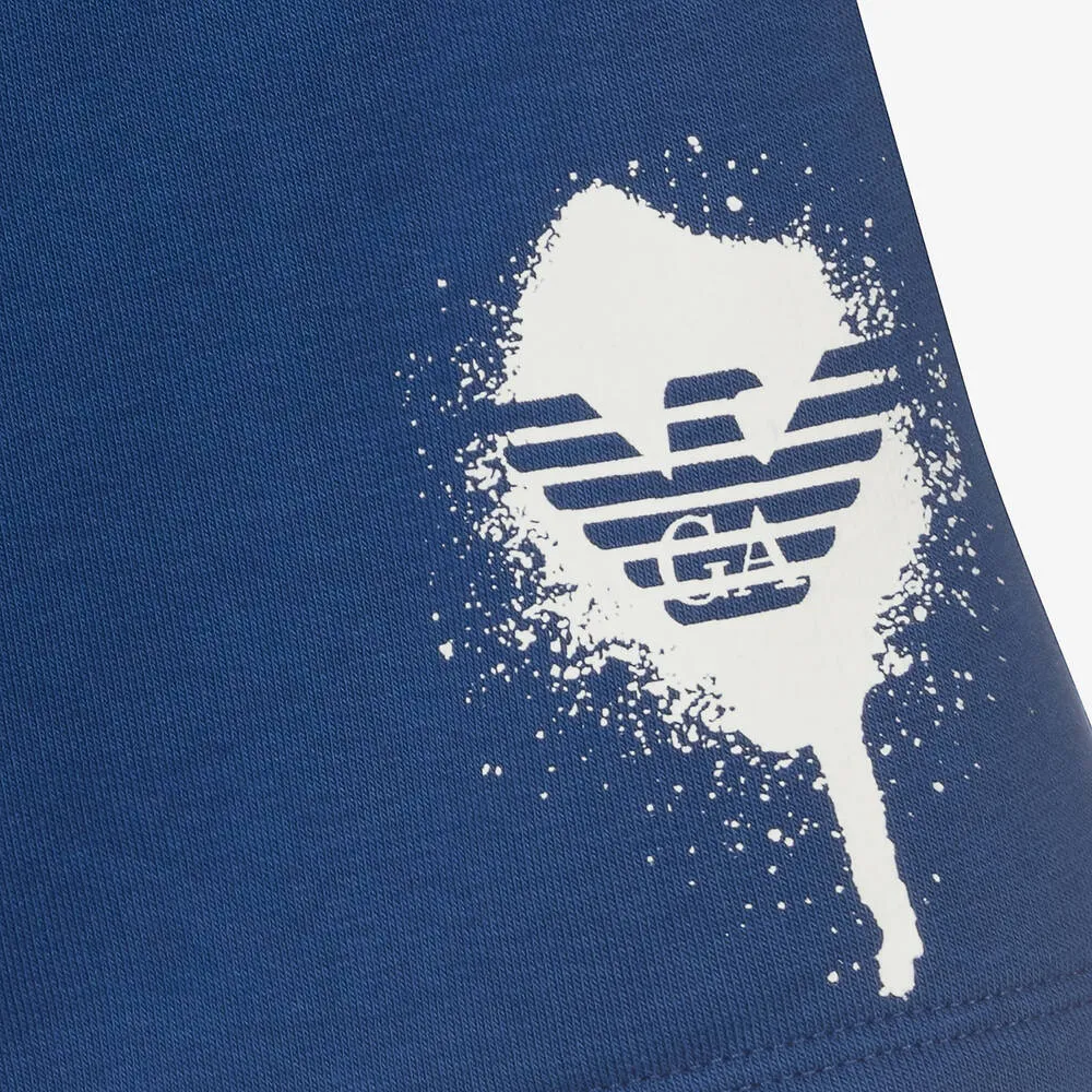 AJ Blue Colorblock Shorts