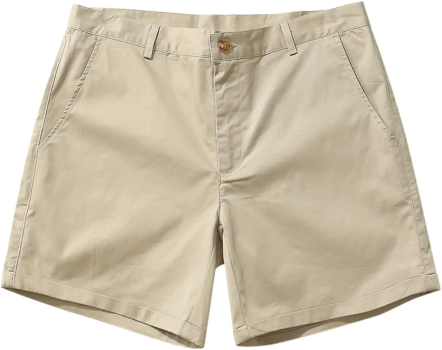 Alalaso Men's Chino Shorts Casual Summer Stretch Moisture-Wicking Golf Dress Short with Zipper Pocket