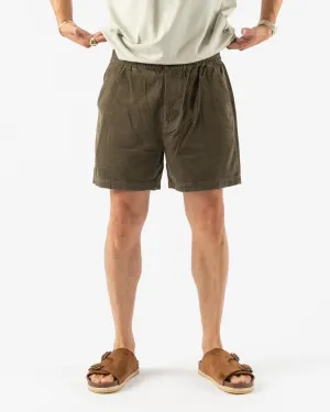 Alex Mill Pull on Short in Fine Whale Corduroy Military Olive